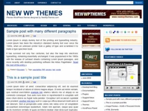 Groove Blue Free WordPress Theme