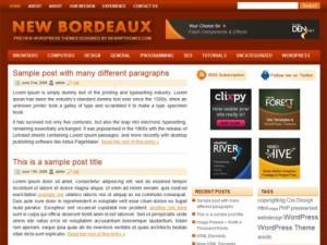 New Bordeaux Free WordPress Theme